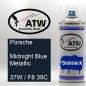 Preview: Porsche, Midnight Blue Metallic, 37W / F8 39C: 400ml Sprühdose, von ATW Autoteile West.